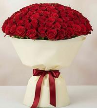 Букет 101 Красная роза Милано в Воротынец