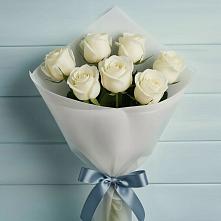 Букет 7 Белых роз Эдлесс Лав в Воротынец