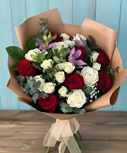 Букет цветов из:  Розы и Альстромерии #REPLACE_PRED# Воротынец