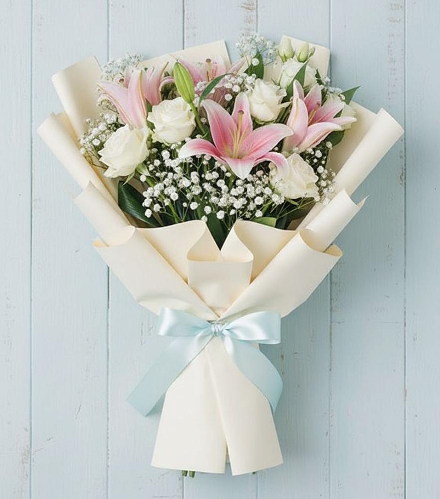 Букет цветов из: Лилии в Воротынец