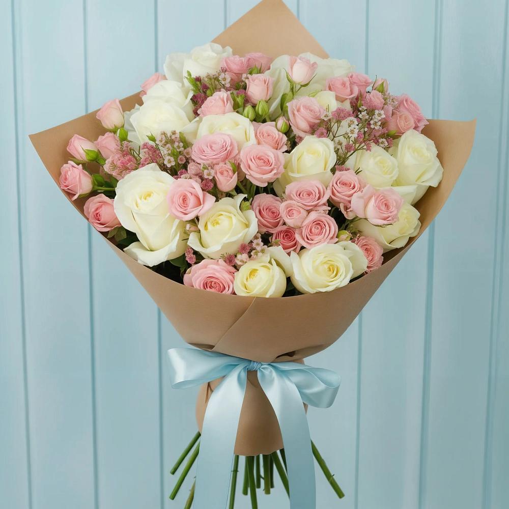 Букет цветов из: Розы в Воротынец