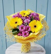 Букет цветов из:  Хризантемы и Герберы в Воротынец