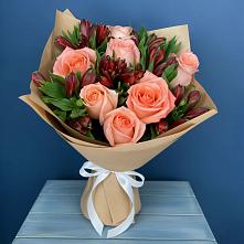 Букет цветов из:  Розы и Альстромерии #REPLACE_PRED# Воротынец