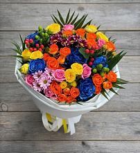 Букет цветов из:  Розы и Хризантемы в Воротынец
