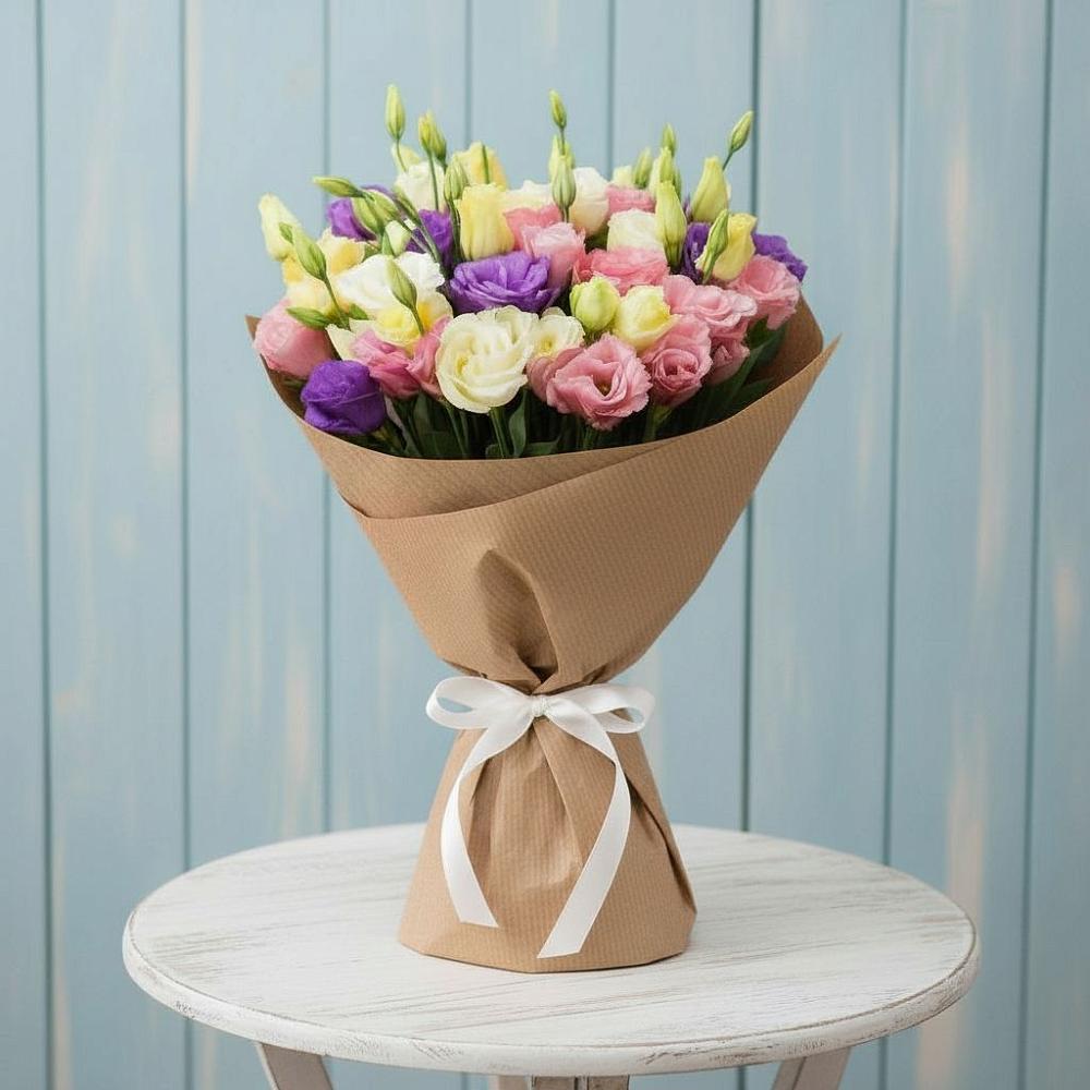 Букет цветов из: Лизиантусы в Воротынец