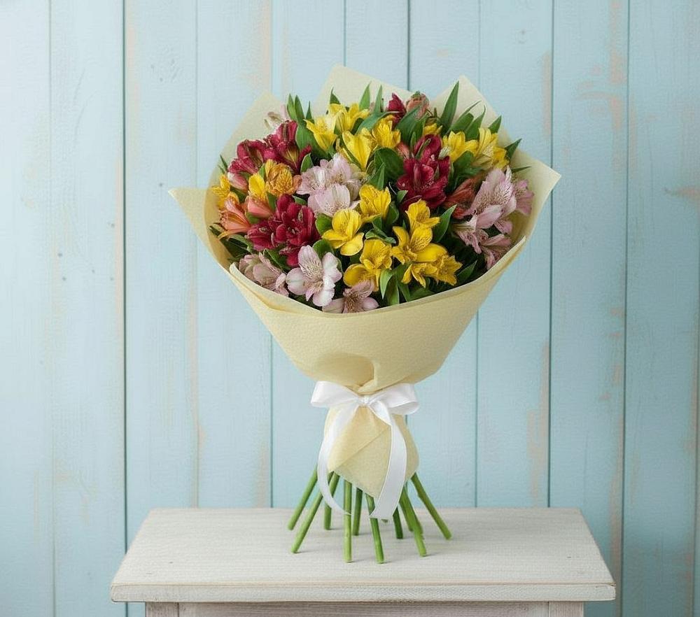 Букет цветов из: Альстромерии в Воротынец