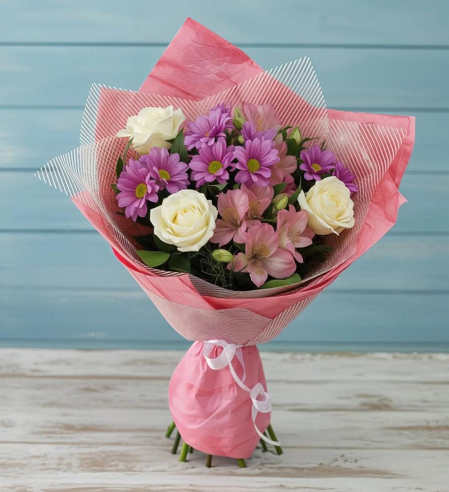 Букет цветов из: Герберы в Воротынец