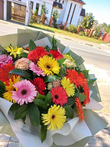 Букет цветов из: Герберы в Воротынец