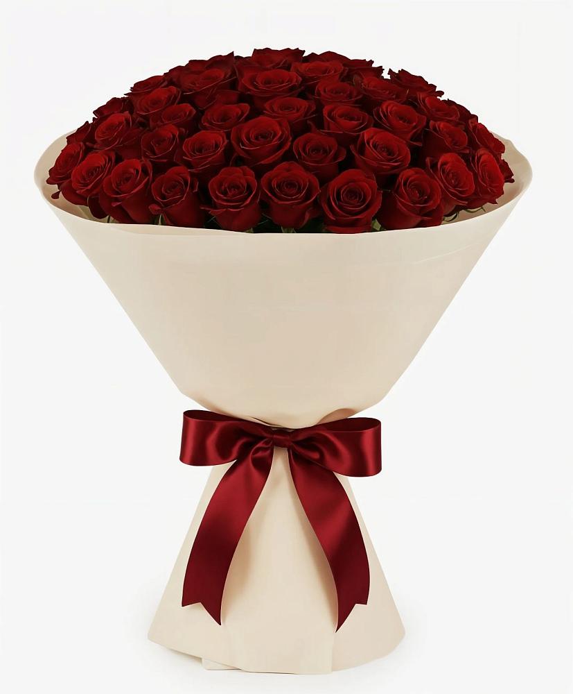 Букет 101 Бордовая роза Блэк Бакарра в Воротынец